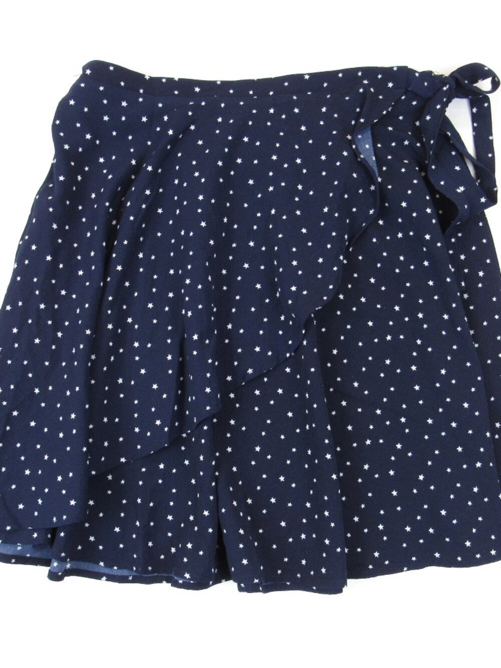 Emmelee Blue Stars Wrap Skirt Juniors Size Medium Mini